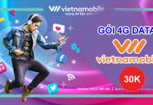 Data 4G Vietnamobile cực tiết kiệm chỉ với 30K Vietnamobile đăng ký data 4G chỉ với 30K gói 4GM30