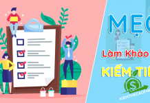 Kinh nghiệm làm khảo sát kiếm tiền online đạt điểm cao Kinh nghiệm và Mẹo làm khảo sát kiếm tiền online