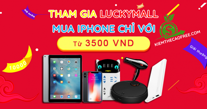 Luckymall trúng điện thoại và thẻ cào miễn phí dễ dàng