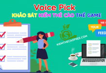 Voice Pick trang khảo sát kiếm thẻ cào thẻ game dễ nhất 2021 Voice Pick trang khảo sát kiếm thẻ cào thẻ game dễ nhất 2020