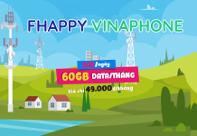 Gói cước FHAPPY Vinaphone nhận 60GB và 1000 phút gọi Gói cước FHAPPY Vinaphone nhận 60GB và 1000 phút gọi