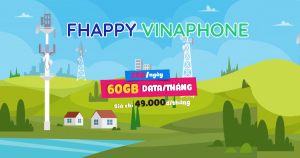 Gói cước FHAPPY Vinaphone nhận 60GB và 1000 phút gọi