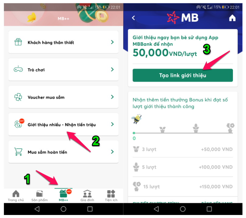 Cách kiếm tiền trên MB Bank cũng như app MBBank kiem tien online