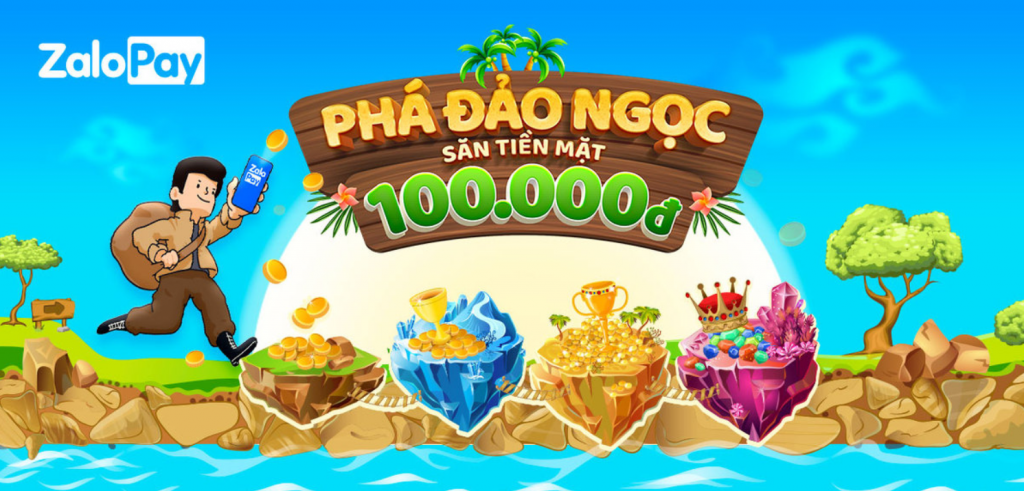 Phá đảo ZaloPay kiếm thẻ cào tiền mặt 100K miễn phí