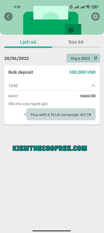 Cách kiếm thẻ cào 100K miễn phí từ Kbank