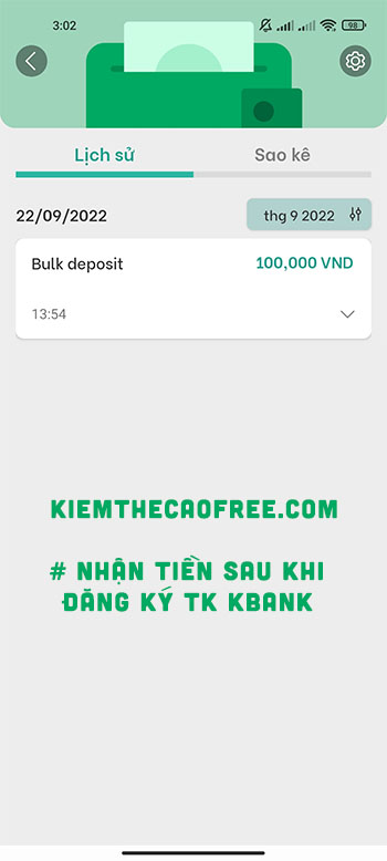 Nhập mã giới thiệu KBank K Plus Việt Nam nhận tiền thưởng