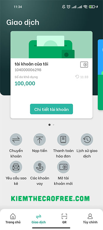 Ưu đãi KBank nhận 100K miễn phí dành cho người dùng mới