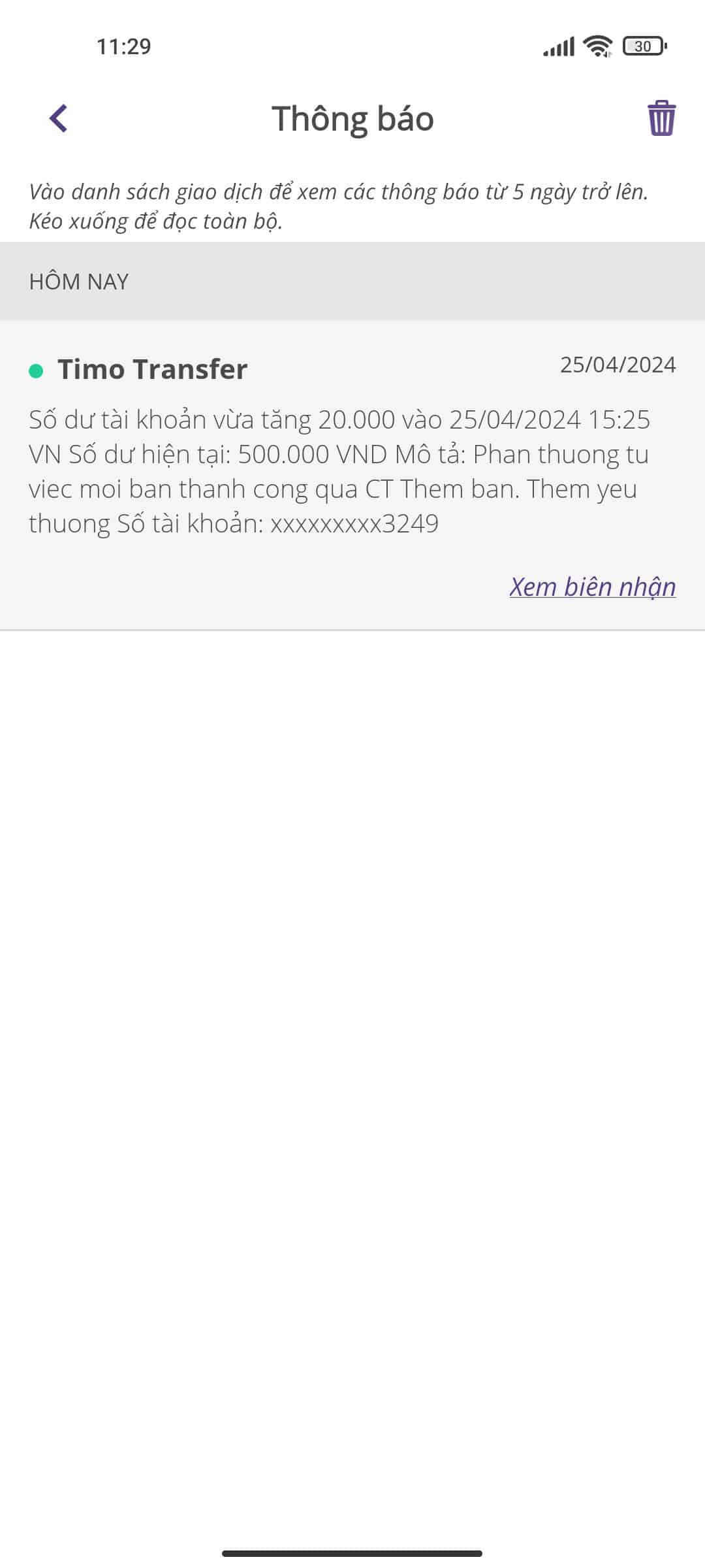 Kiếm và nhận thẻ cào 200K miễn phí từ TIMO