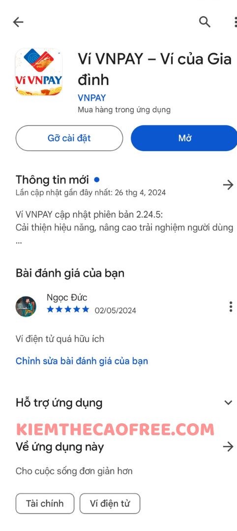 Chụp lại bài viết đánh giá nhận 50k miễn phí