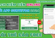 Làm khảo sát trên App Surveyon kiếm tiền online 2025 Làm khảo sát kiếm tiền app Surveyon mới nhât