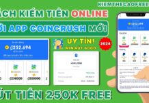 CoinCrush App kiếm tiền online uy tín tại nhà không cần vốn 2024