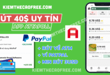 Rút 40 USD với App AttaPoll kiếm tiền PayPal uy tín nhất 2025 App AttaPoll làm khảo sát kiếm tiền PayPal uy tín nhất rút tiền về PayPal và ngân hàng ATM