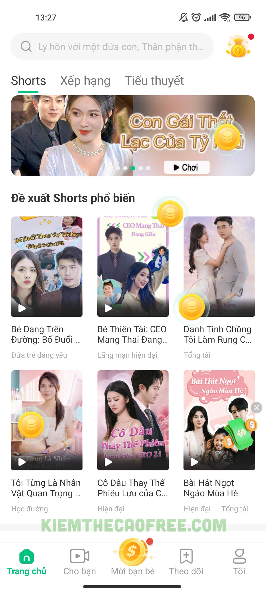Xem video shorts kiếm tiền với App FunDrama miễn phí