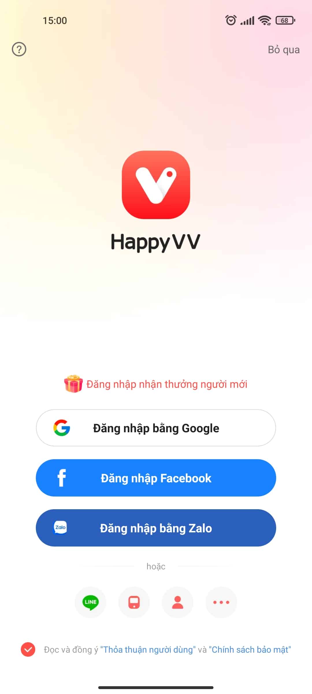 Tải App HappyVV hát karaoke kiếm tiền online