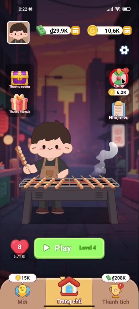 Mình hình chính của ứng dụng