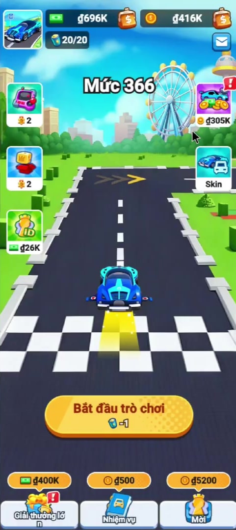Màn hình chính ứng dụng Magic Car kiếm tiền online Màn hình chính ứng dụng Magic Car kiếm tiền online
