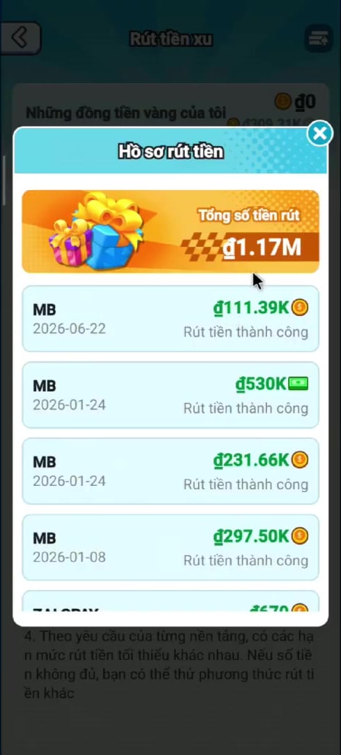 Cách rút tiền xanh trên App Magic Car về tài khoản ngân hàng và ví ZaloPay Cách rút tiền xanh trên App Magic Car về tài khoản ngân hàng và ví ZaloPay