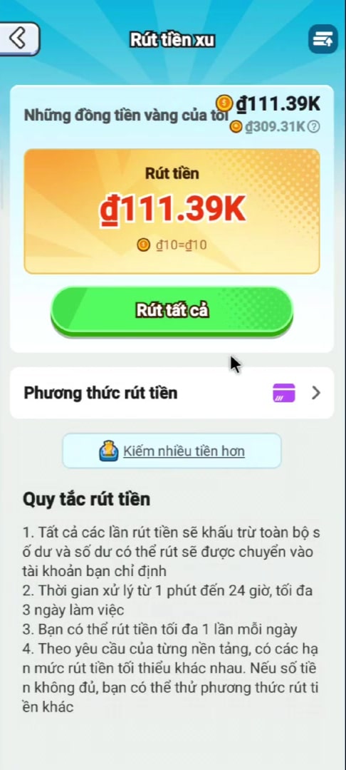 Cách rút tiền xu vàng trên App Magic Car về tài khoản ngân hàng và ví ZaloPay Cách rút tiền xu vàng trên App Magic Car về tài khoản ngân hàng và ví ZaloPay